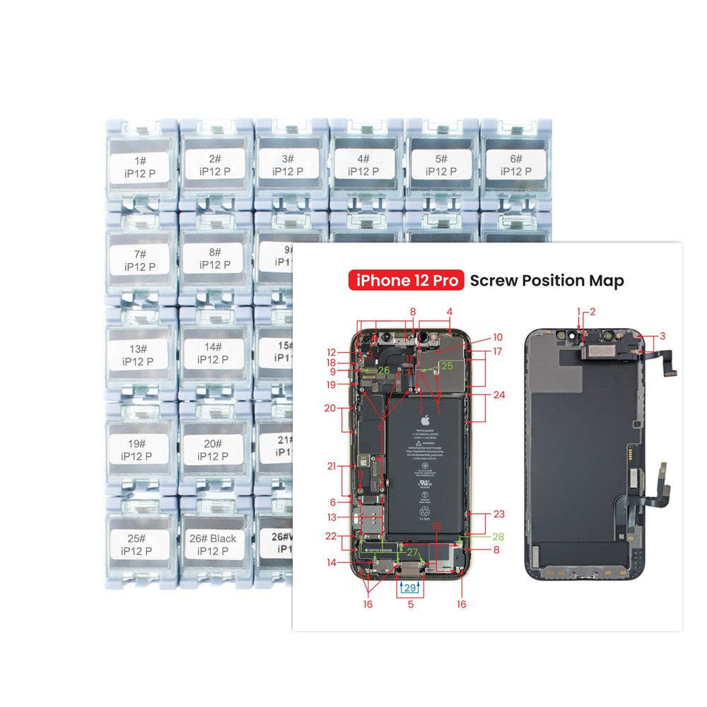 Full Set Screws Replacement Part for iPhone 12 Pro Full Set Screws Replacement Part for iPhone 12 Pro